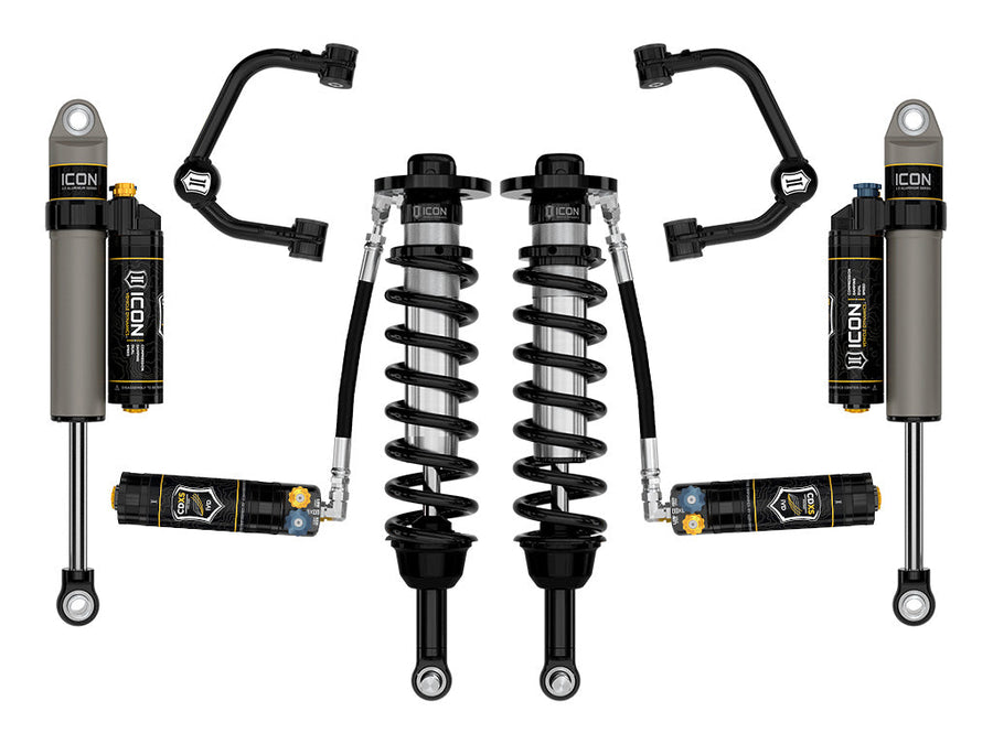 ICON 2021-2025 Ford F-150 4WD, 2.75-3.5" Lift, Stage 4 Suspension System, Tubular, CDXS for Ford F-150