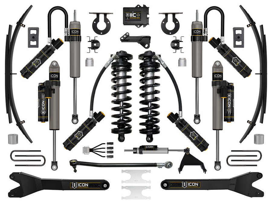 ICON 2023-2025 Ford F-250/F-350 Super Duty 4WD, 2.5-3" Lift, Stage 7 Coilover Conversion System with Radius Arms and Expansion Packs for Ford Super Duty