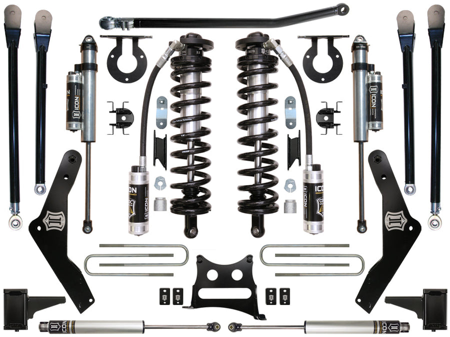 ICON 2011-2016 Ford F250/F350, 4-5.5" Lift, Stage 5 Coilover Conversion System for Ford Super Duty