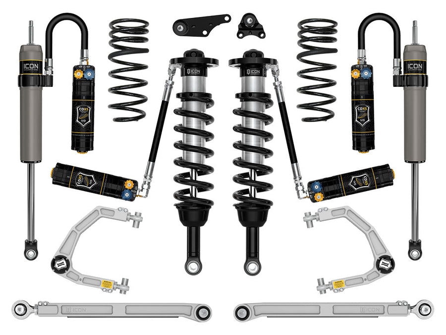 ICON 2024-2025 Toyota Tacoma 1.25-3" Lift, Stage 9 Suspension System, Billet, Triple Rate Rear Springs for Toyota Tacoma