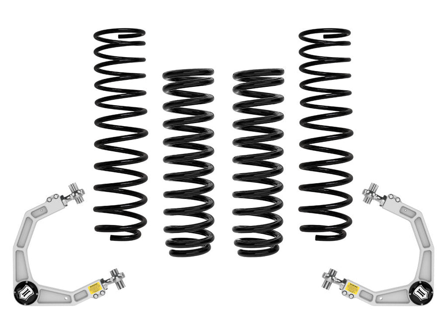 ICON 2021-2025 Ford F-150 Raptor, 2-2.25" Lift, Stage 2 Suspension System, Overland Rear Springs for Ford F-150