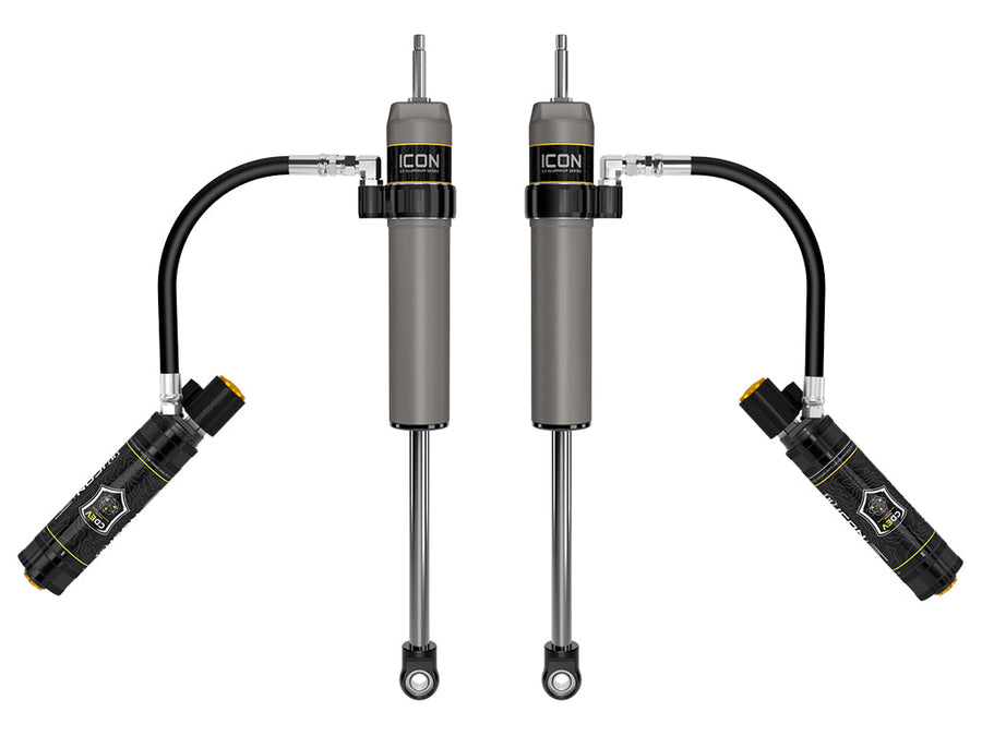ICON 2023-2025 Ford F-250/F-350 Super Duty 4WD, 4.5” Lift, Front, V.S. 2.5 Aluminum Series Shocks, Remote Reservoir w/ CDEV, Pair for Ford Super Duty
