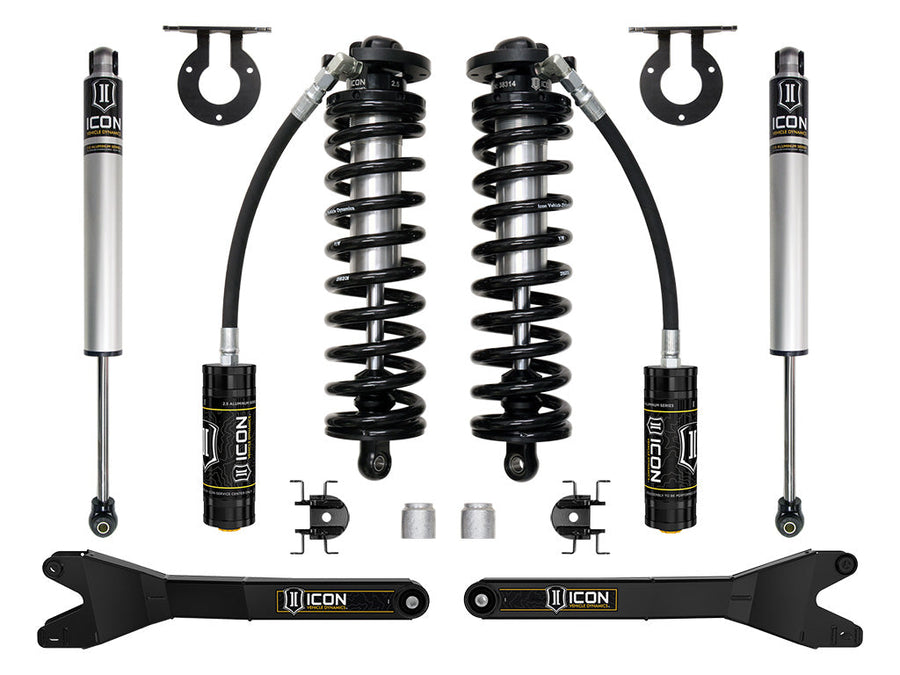 ICON 2023-2025 Ford F-250/F-350 Super Duty 4WD, 2.5-3" Lift, Stage 1 Coilover Conversion System w/ Radius Arms for Ford Super Duty