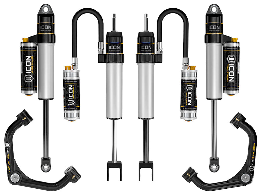 ICON 2020-2026 GM 2500/3500 HD, 0-2" Lift, Stage 3 Suspension System, Tubular for Chevrolet Silverado