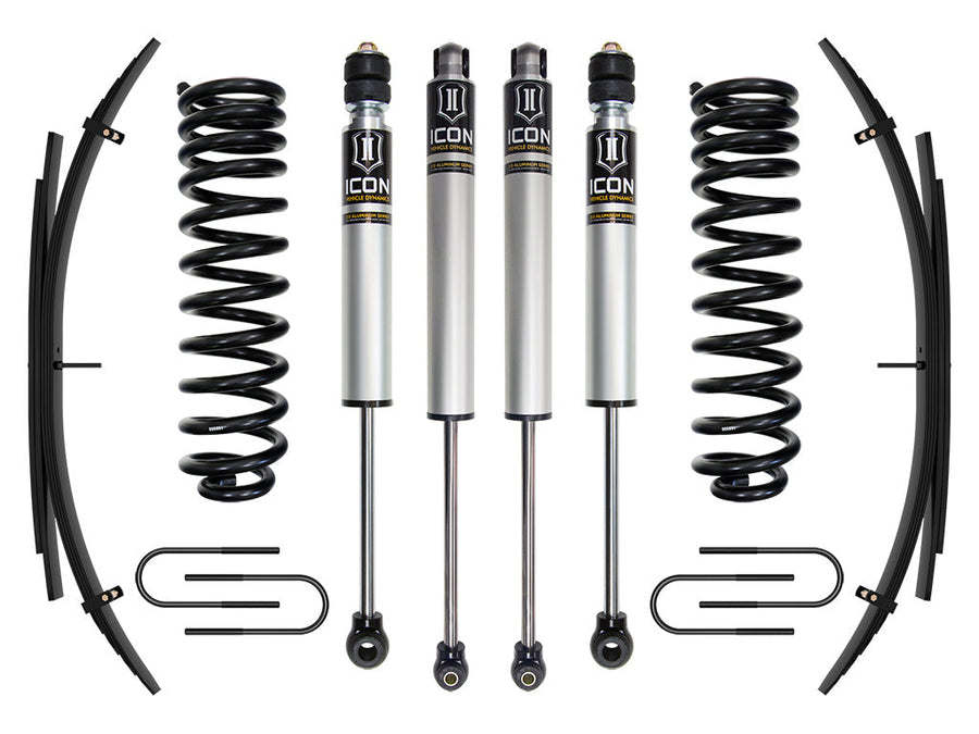 ICON 2008-2010 Ford F-250/F-350 Super Duty 4WD Diesel, 2.5" Lift, Stage 1 Suspension System w/ Expansion Packs for Ford Super Duty