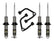 ICON 2021-2026 Ford Bronco, HOSS 1.0 Package, 1.375-3" Lift, Stage 2 Suspension System, Tubular for Ford Bronco