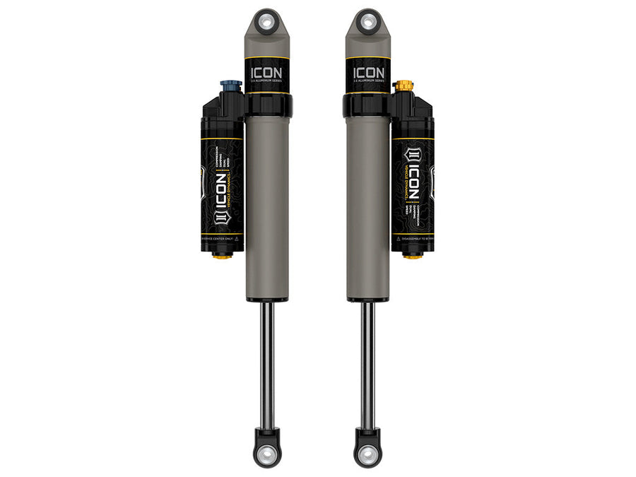 ICON 2021-2025 Ford F-150 4WD/F-150 Tremor, 0-2" Lift, Rear, V.S. 2.5 Aluminum Series Shock Absorbers, Piggyback Reservoir w/ CDXS, Pair for Ford F-150