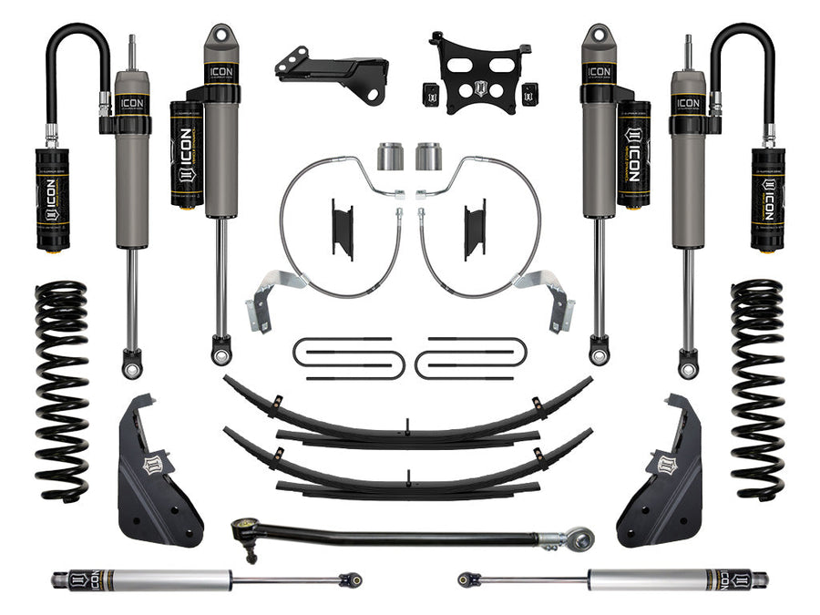 ICON 2023-2025 Ford F-250/F-350 Super Duty 4WD, Gas, 4.5" Lift, Stage 4 Suspension System w/ Expansion Packs for Ford Super Duty