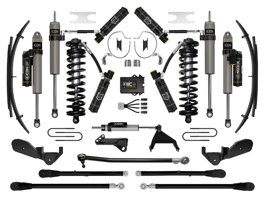 ICON 2023-2025 Ford F-250/F-350 Super Duty 4WD, 4-5.5" Lift, Stage 9 Coilover Conversion System w/ Expansion Packs for Ford Super Duty