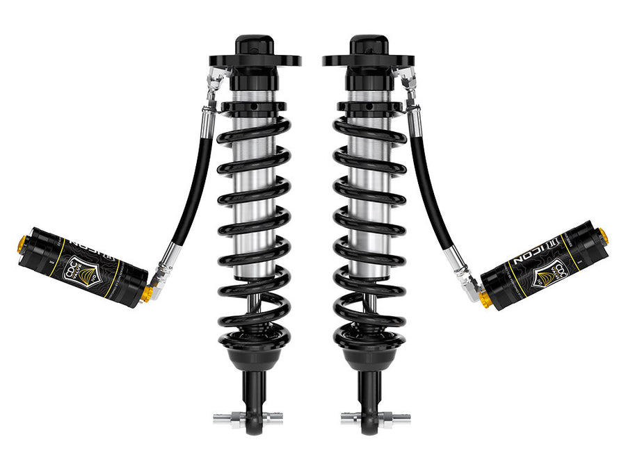 ICON 2021-2025 Ford F-150 4WD, 0-2.75" Lift, Front, V.S. 2.5 Series Coilovers, Remote Reservoir w/ CDCV, Pair for Ford F-150