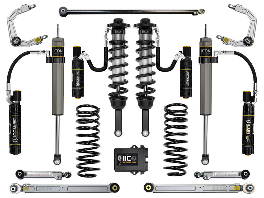 ICON 2010-2024 Toyota 4Runner, 0-3.5" Lift Stage 9 Suspension System, Billet UCA for Toyota 4Runner