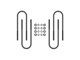 ICON 1999-10 Ford F250/F350 SD, Rear 15” U-Bolt Kit for Ford Super Duty