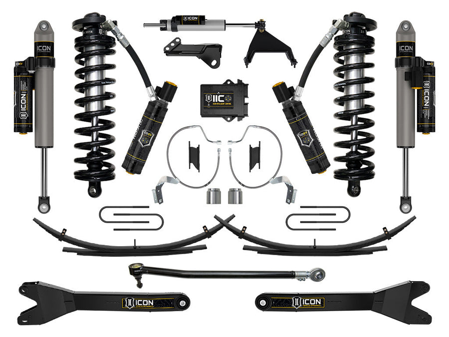 ICON 2023-2025 Ford F-250/F-350 Super Duty 4WD, 4-5.5" Lift, Stage 8 Coilover Conversion System w/ Radius Arms & Expansion Packs for Ford Super Duty