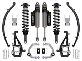 ICON 2021-2025 Ford F-150 4WD, 3.5-4.5" Lift, Stage 2 Suspension System, Billet, w/ Leaf Packs for Ford F-150