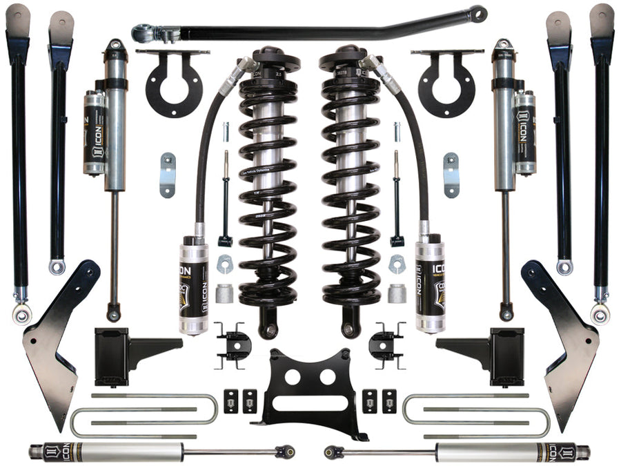 ICON 2005-2010 Ford F250/F350, 4-5.5" Lift, Stage 5 Coilover Conversion System for Ford Super Duty