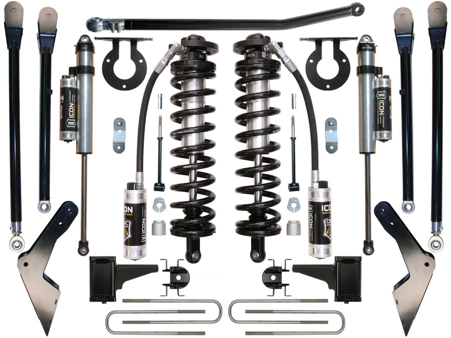 ICON 2005-2010 Ford F250/F350, 4-5.5" Lift, Stage 4 Coilover Conversion System for Ford Super Duty