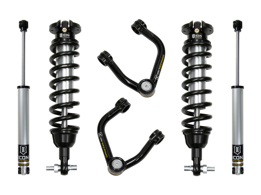 ICON 19-21 Ford Ranger, 0-3.5" Lift, Stage 2 Susp System, Tubular UCA Al Knuckle for Ford Ranger