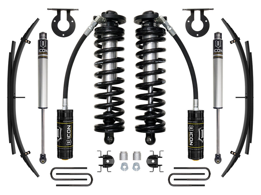ICON 2017-2023 Ford F-250/F-350 Super Duty 4WD, 2.5-3" Lift, Stage 1 Coilover System w/ Expansion Packs for Ford Super Duty