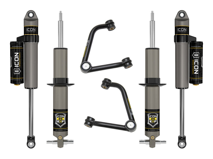 ICON 2019-2026 Chevrolet Silverado 1500/GMC Sierra 1500, 2.375-3.75" Lift, Stage 3 EXP Suspension System, Tubular for Chevrolet Silverado