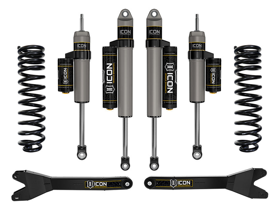 ICON 2023-2025 Ford F-250/F-350 Super Duty 4WD, Diesel, 2.5" Lift, Stage 2 Suspension System w/ Radius Arms for Ford Super Duty