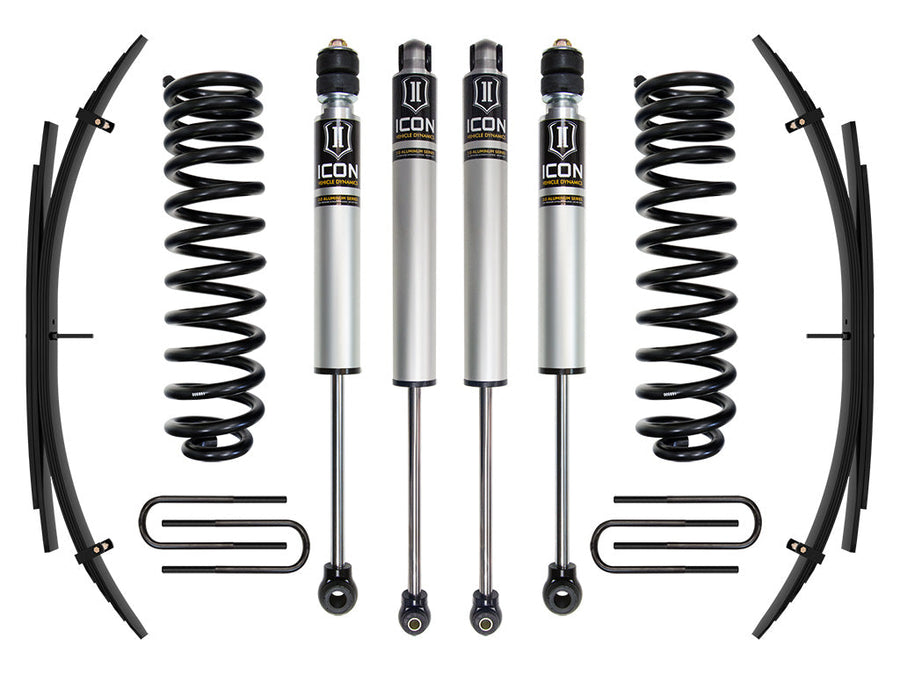 ICON 2011-2016 Ford F-250/F-350 Super Duty 4WD Diesel, 2.5" Lift, Stage 1 Suspension System w/ Expansion Packs for Ford Super Duty
