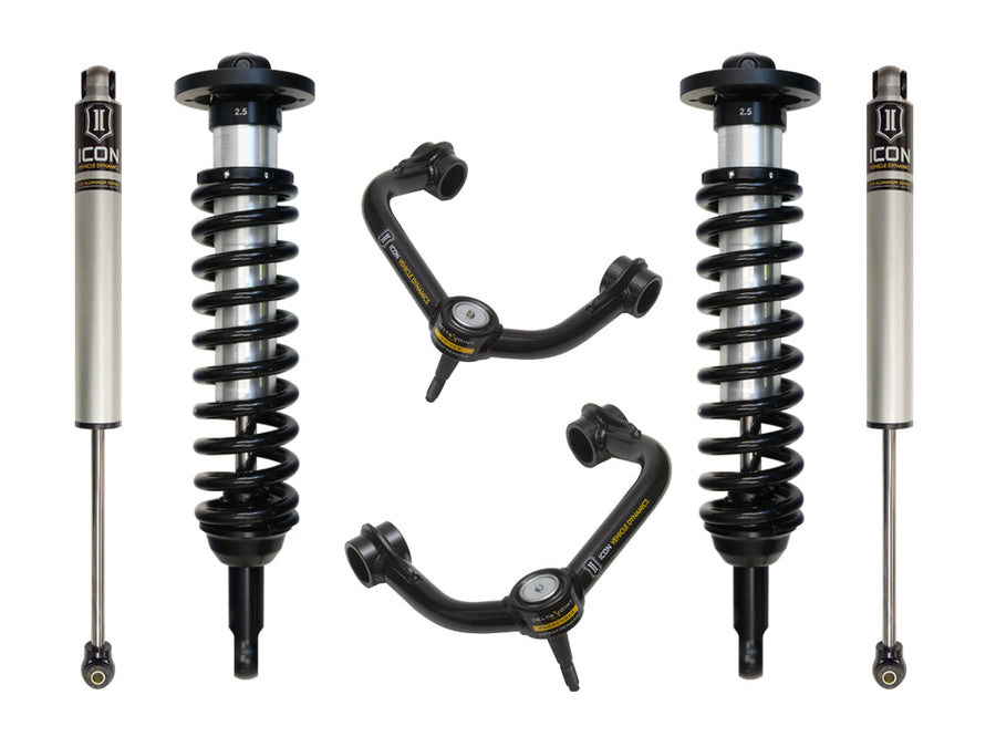 ICON 2009-2013 Ford F-150 4WD, 0-2.63" Lift, Stage 2 Suspension System, Tubular for Ford F-150