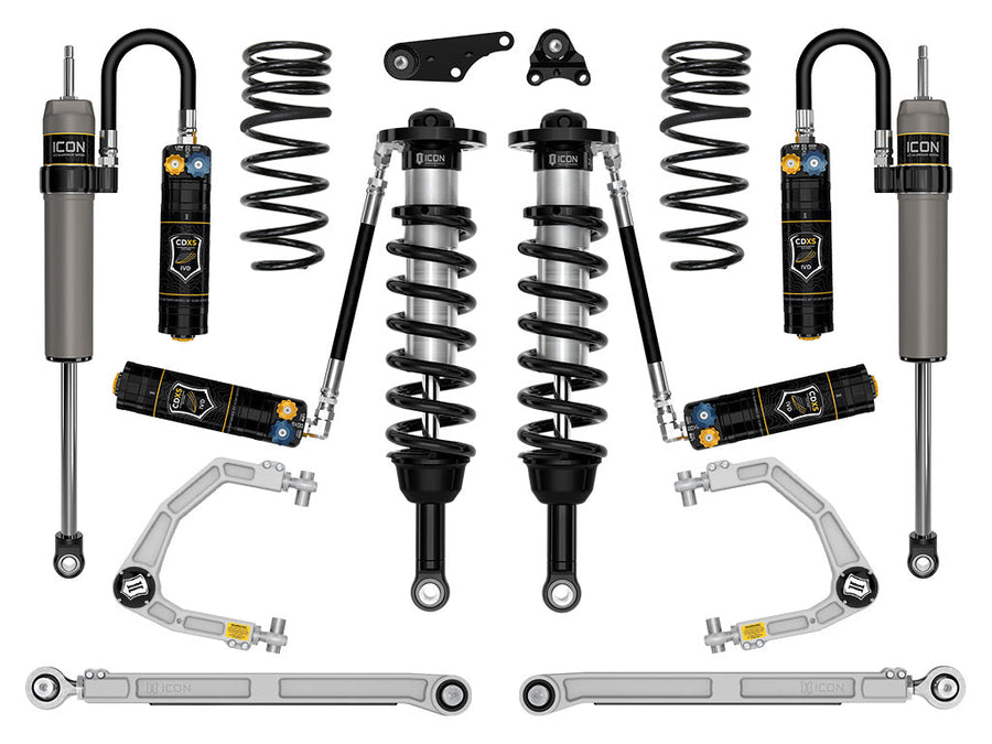 ICON 2024-2025 Toyota Tacoma 1.25-3" Lift, Stage 9 Suspension System, Billet, Overland Rear Springs for Toyota Tacoma
