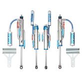 King Shocks 2.5 Performance w/ 3 Tube Bypass Reservoir Shocks Set for 2007-2018 Jeep Wrangler JK 4WD for Jeep Wrangler JK