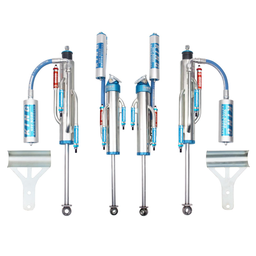 King Shocks 2.5 Performance w/ 3 Tube Bypass Reservoir Shocks Set for 2007-2018 Jeep Wrangler JK 4WD for Jeep Wrangler JK