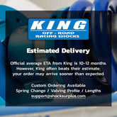 King Shocks 2.5 Performance Piggyback Adjustable Shocks Rear Pair for 1989-1997 Toyota Land Cruiser 80 4WD for Toyota Land Cruiser