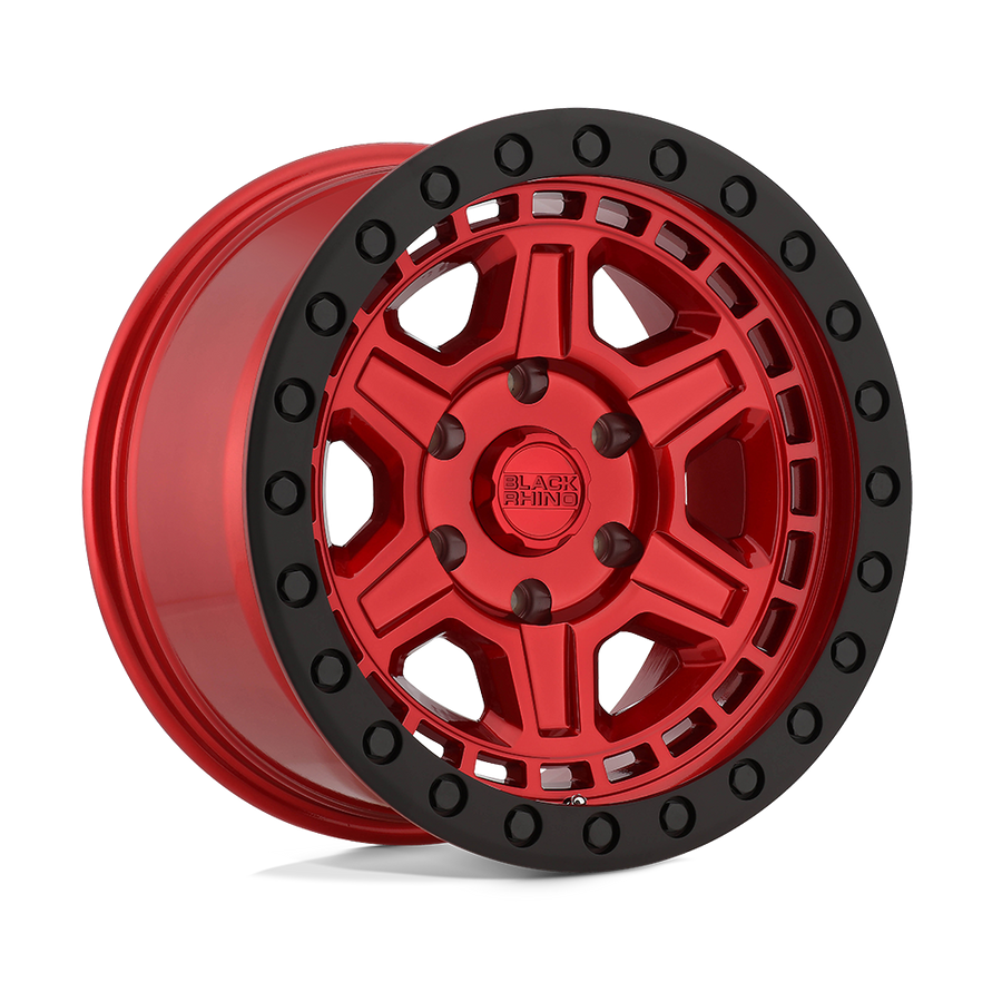 Black Rhino Reno Candy Red W/ Black Ring & Bolt Wheel