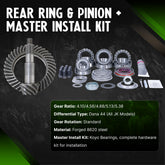 Jeep Wrangler JK Non-Rubicon 4.10-5.38 Ratio Koyo Bearing Gear Package Revolution Gear