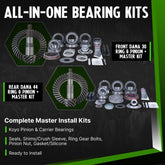Jeep Wrangler JK Rubicon 4.10-5.38 Ratio Koyo Bearing Gear Package Revolution Gear