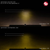 S2 Sport Black LED Auxiliary Light Pod Pair