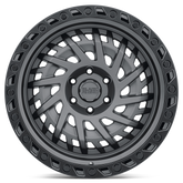 Black Rhino Shredder Matte Gunmetal W/ Black Ring Wheel