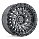 Black Rhino Shredder Matte Gunmetal W/ Black Ring Wheel