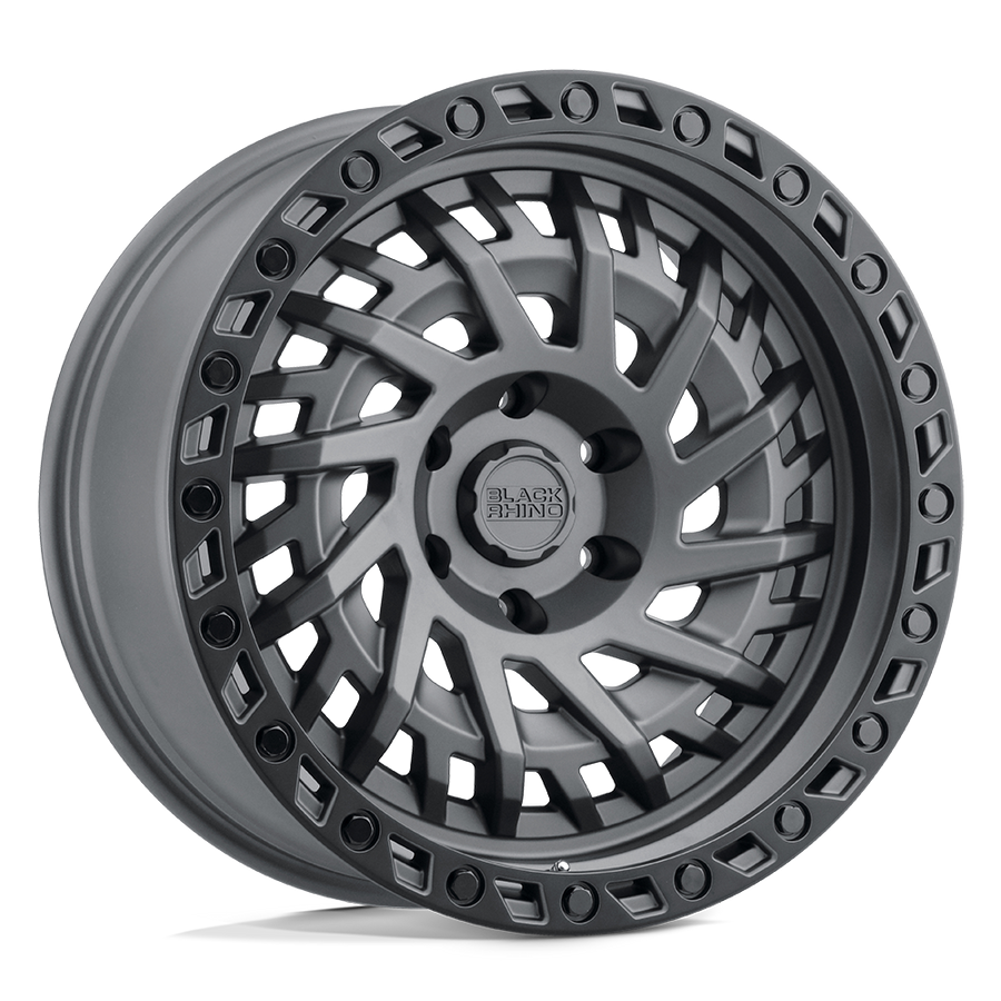 Black Rhino Shredder Matte Gunmetal W/ Black Ring Wheel