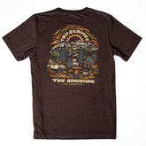 Tru Adventure Tee in Espresso, full color back print
