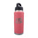 Tru Automotive YETI Rambler 26 oz Water Bottle in Coral with Chug Cap and laser engraved retro Enjoy TRU Automotive sunset logo, white background
