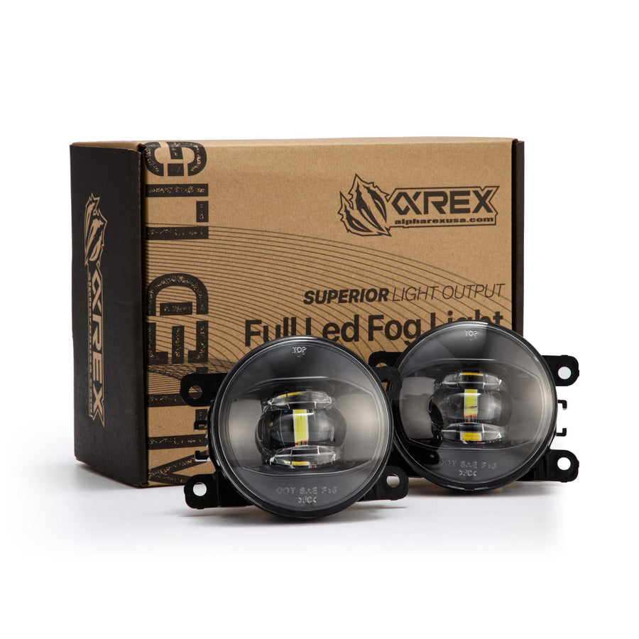 Universal Acura/Ford/Honda/Jaguar/Lincoln/Mitsubishi/Nissan/Subaru DoubleTap Dual Color LED Projector Fog Lights | AlphaRex