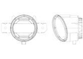 Universal Nissan/Infiniti DoubleTap Dual Color LED Projector Fog Lights | AlphaRex