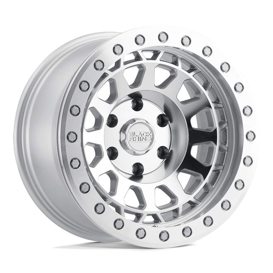 Black Rhino Primm Silver W/ Mirror Face Mach Rg Wheel