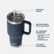 YETI Rambler 35 oz Straw Mug features: reusable straw, welded handle, fits most cupholders, double-wall vacuum insulated